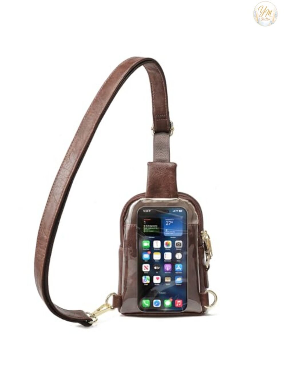 Touchscreen Crossbody Phone Purse Sling Bag for Women Faux Leather RFID Blocking